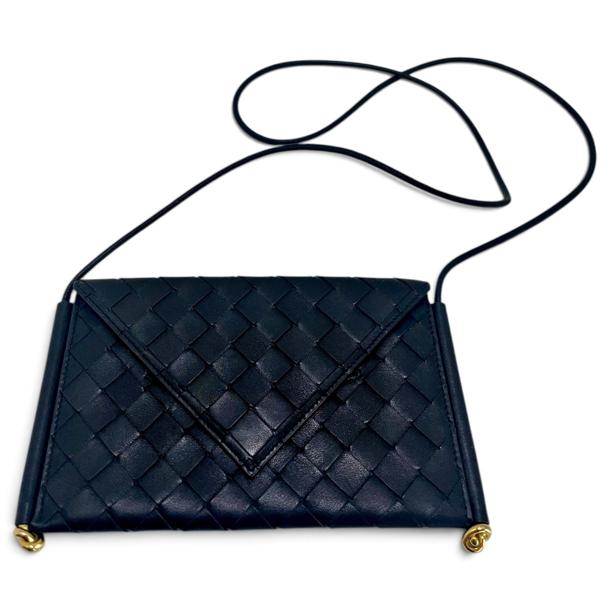Leather clutch bag