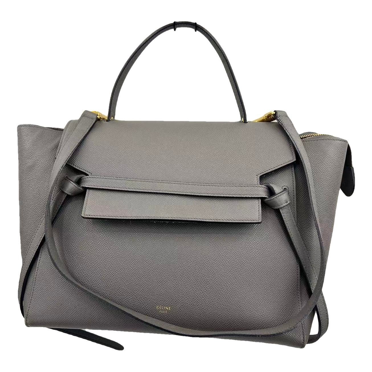 Belt leather tote