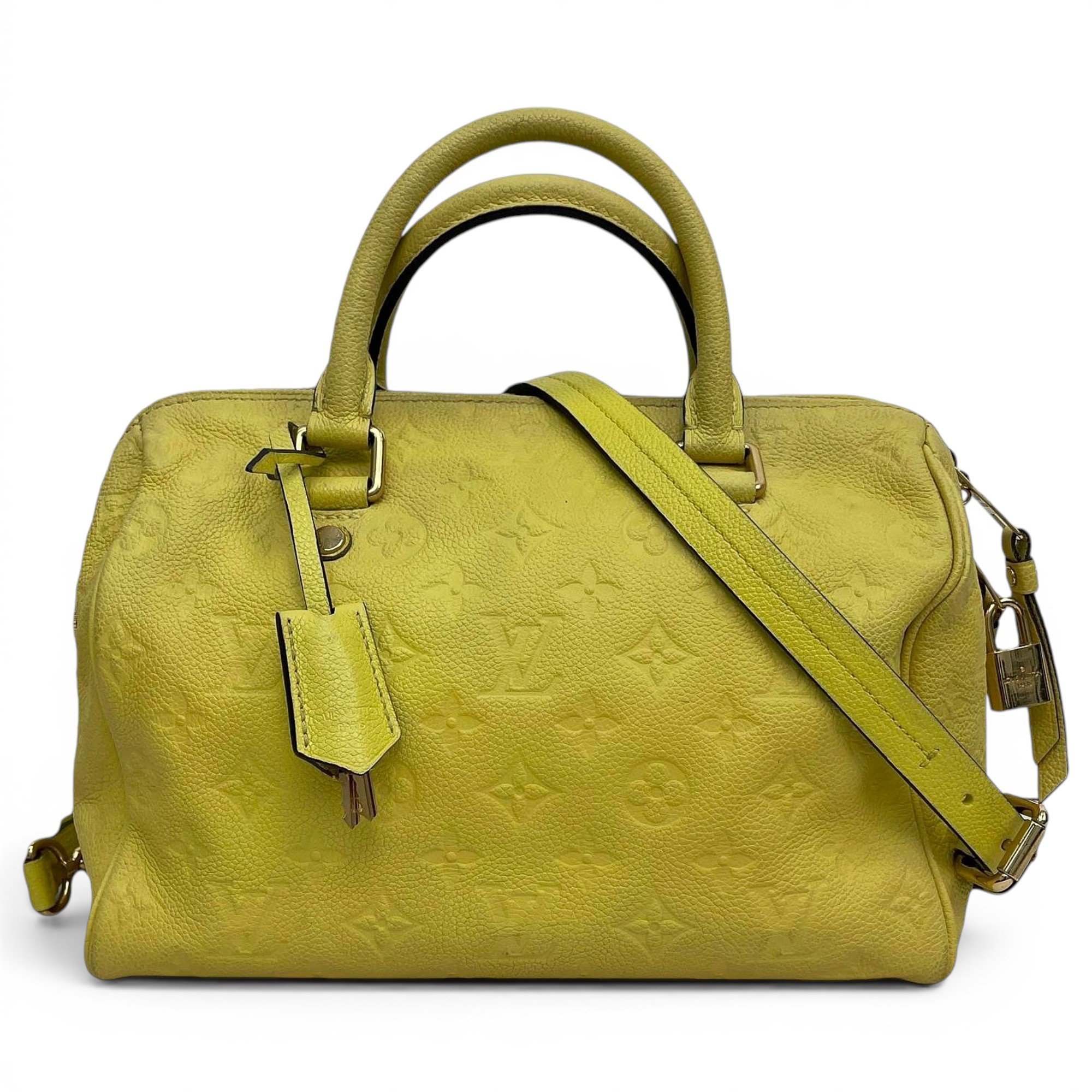 Speedy leather handbag