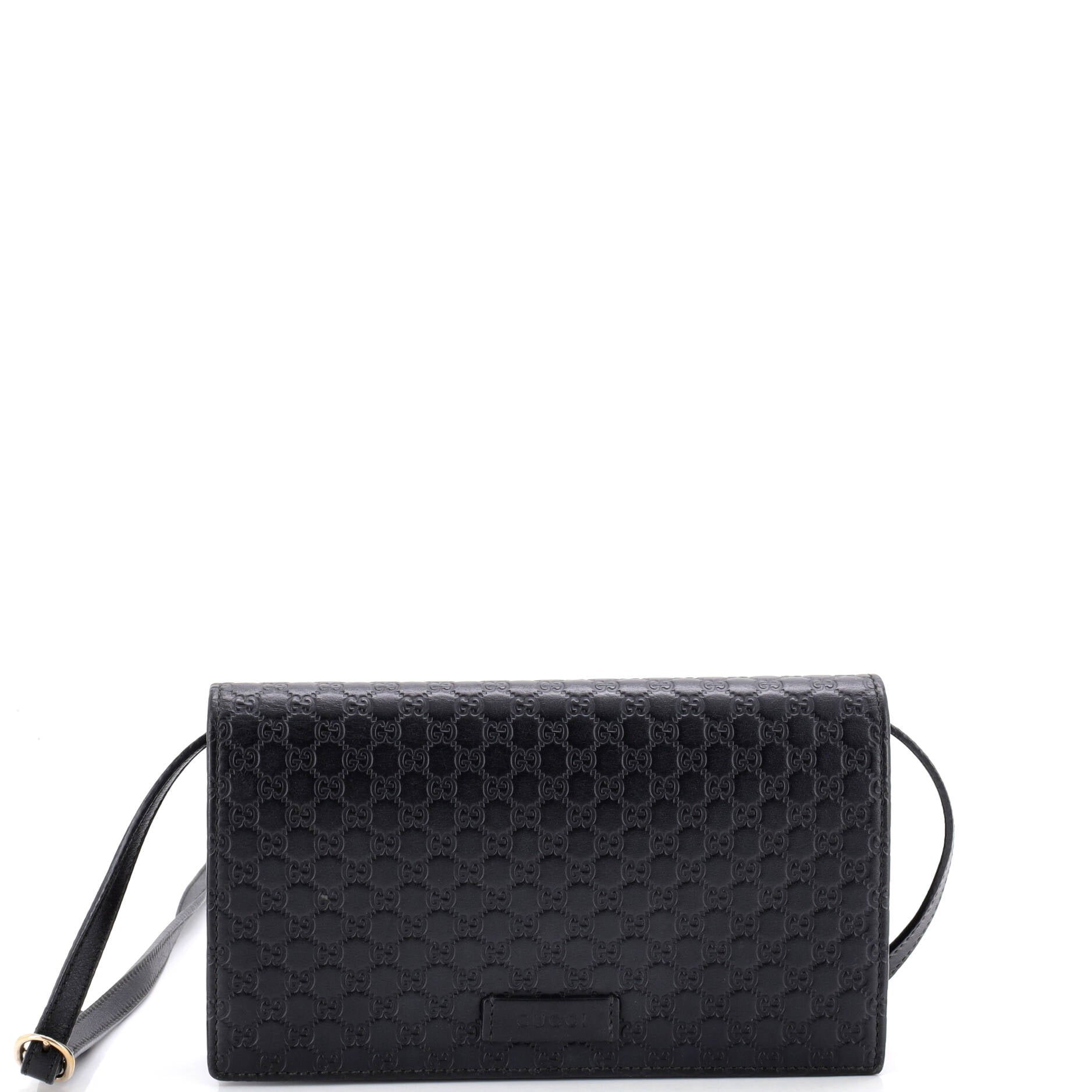 Wallet on Strap Microguccissima Leather