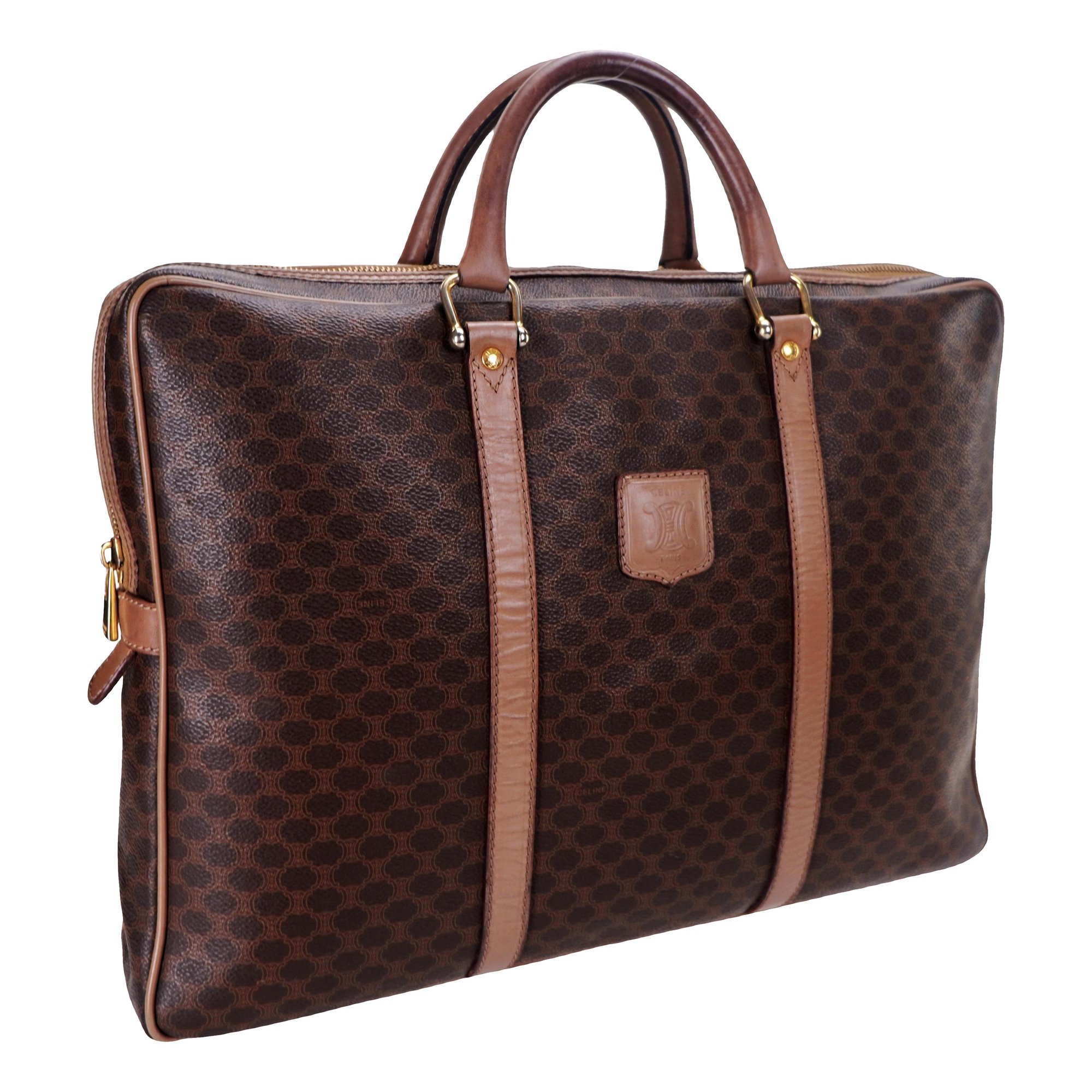 Triomphe leather satchel