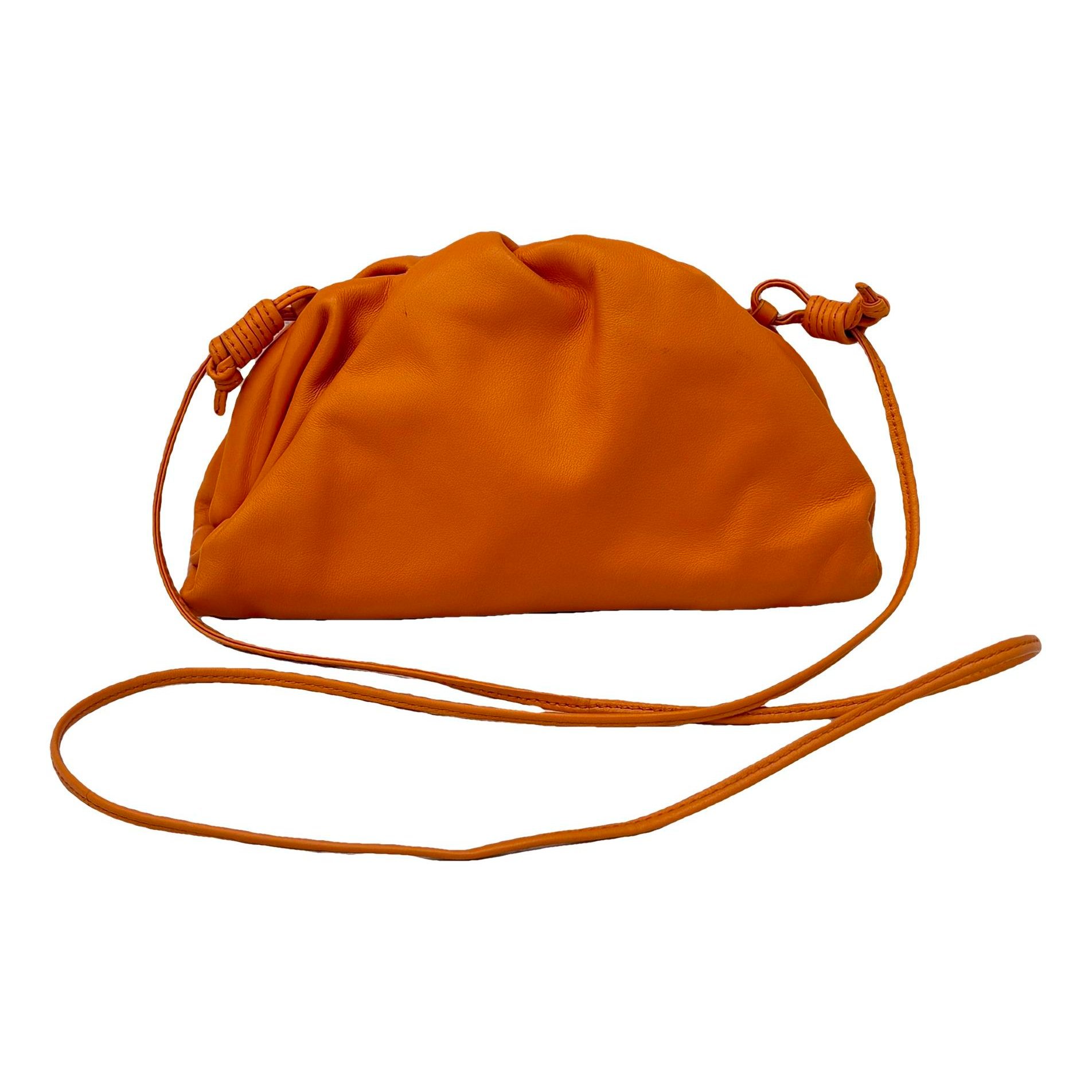 Pouch leather handbag