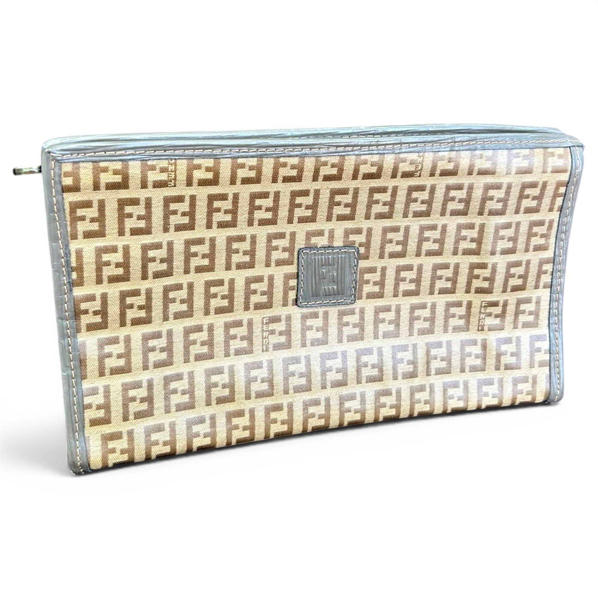 Leather clutch bag