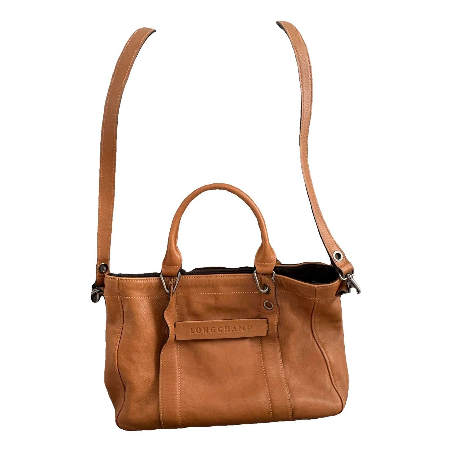 3D leather handbag