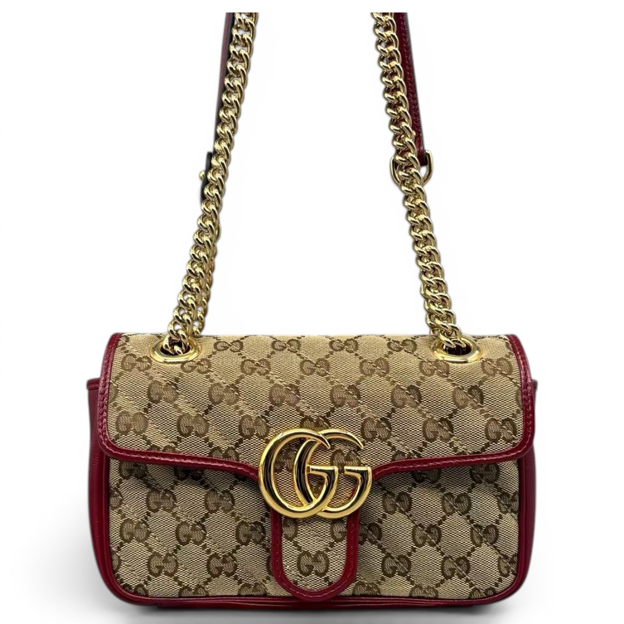 GG Marmont Chain cloth crossbody bag