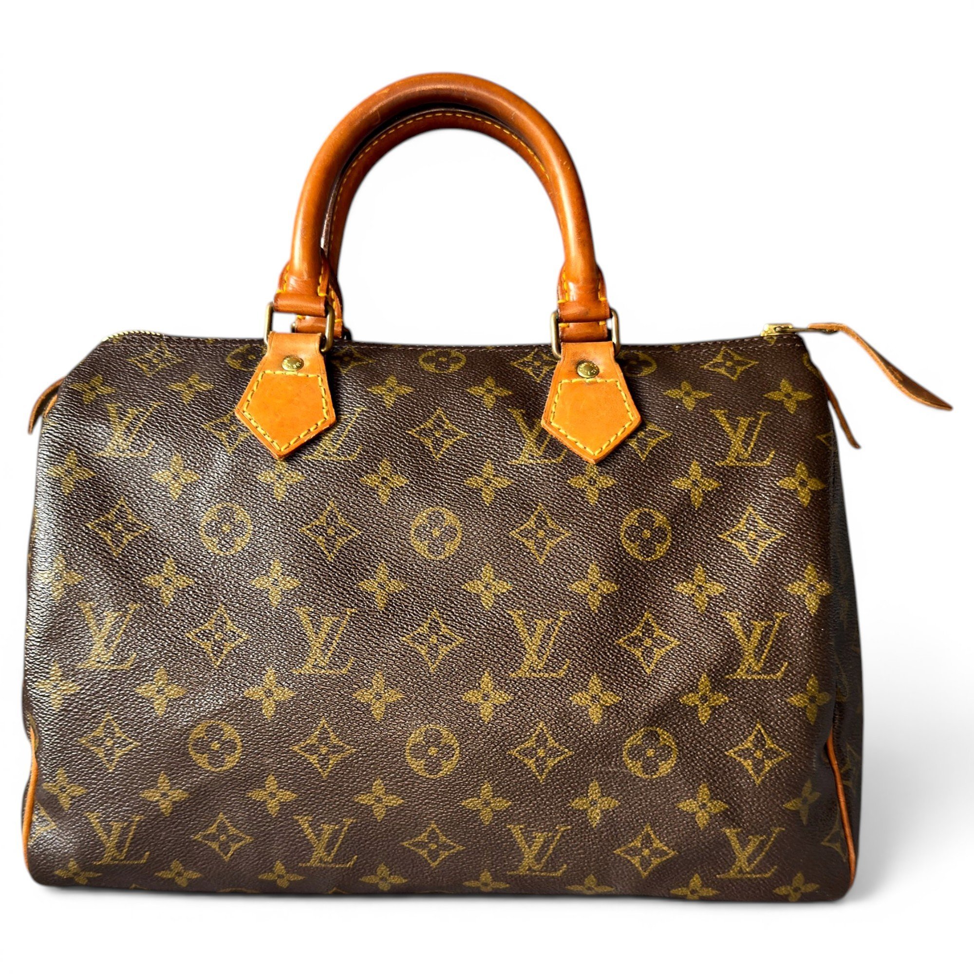 Speedy leather handbag