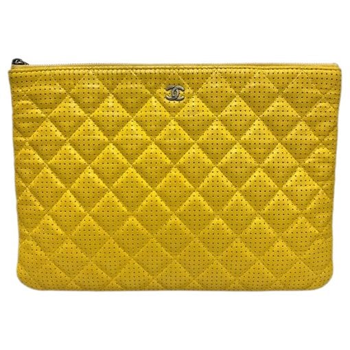 Leather clutch bag