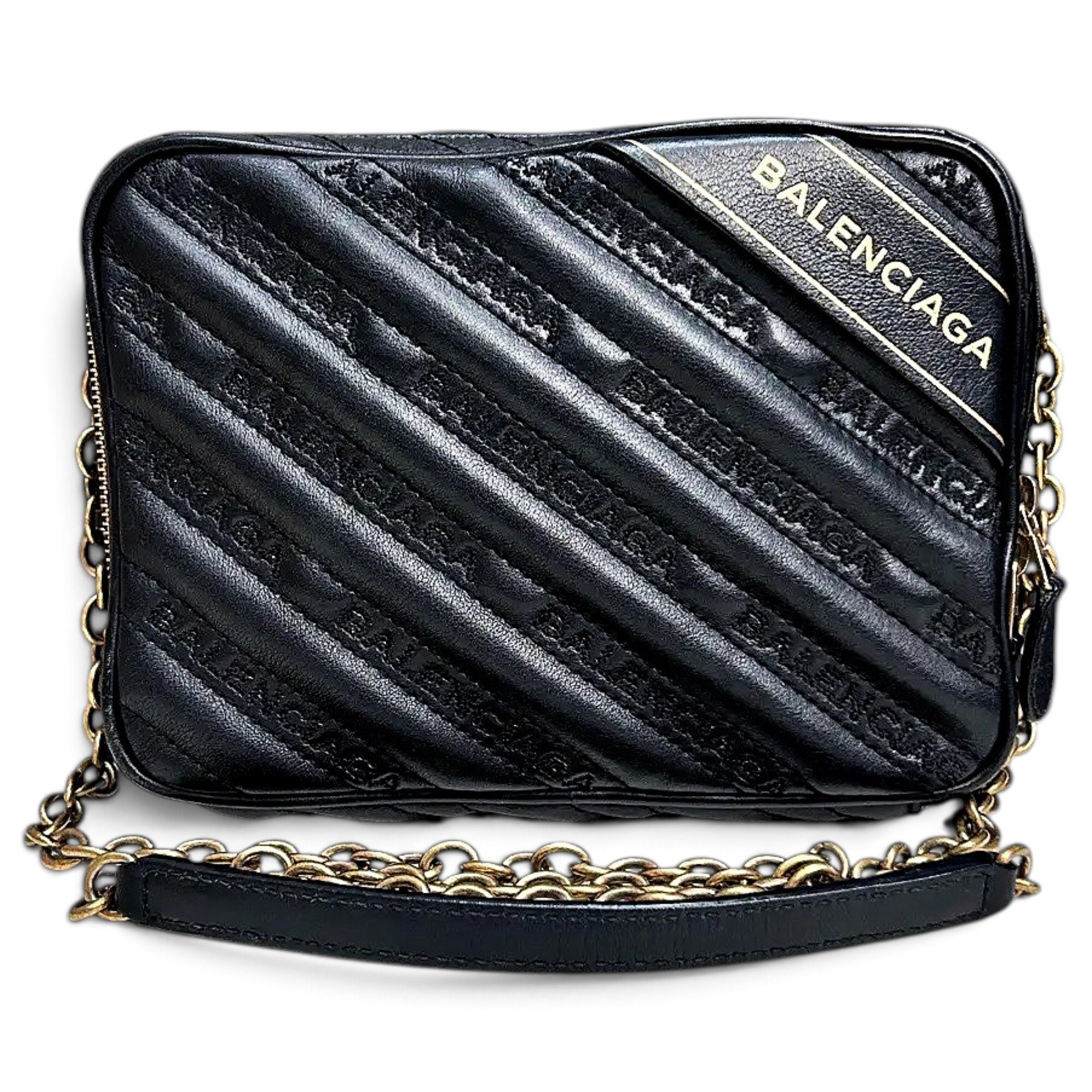 Balenciaga BB Reporter leather crossbody bag