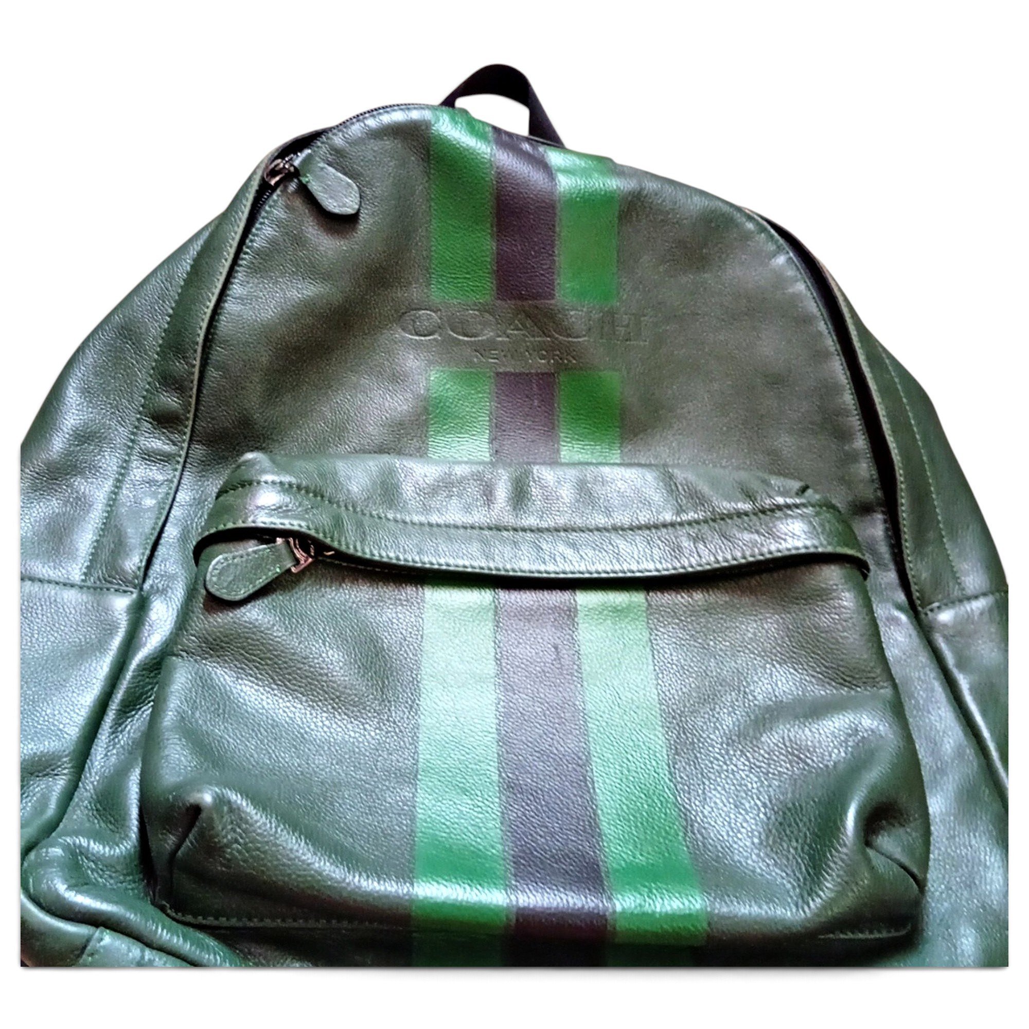 Campus leather backpack