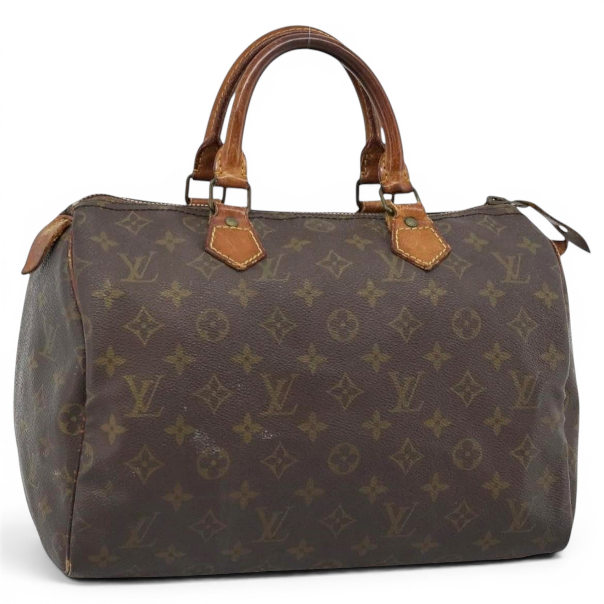 Speedy leather bowling bag