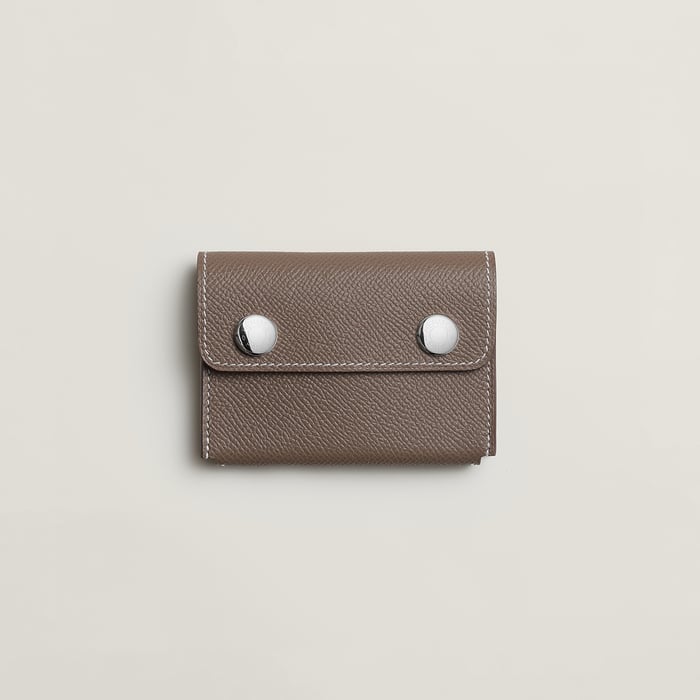 Étoupe Hermèsnap II Card Holder