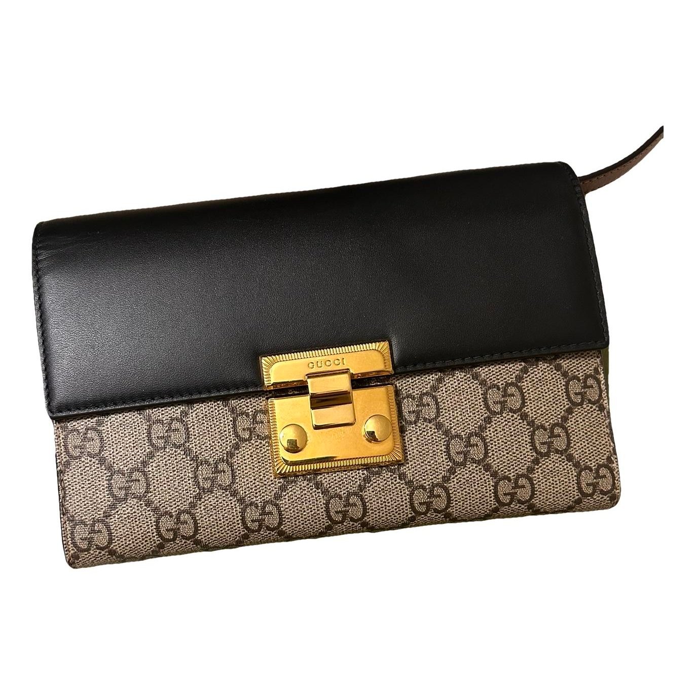 Padlock leather crossbody bag