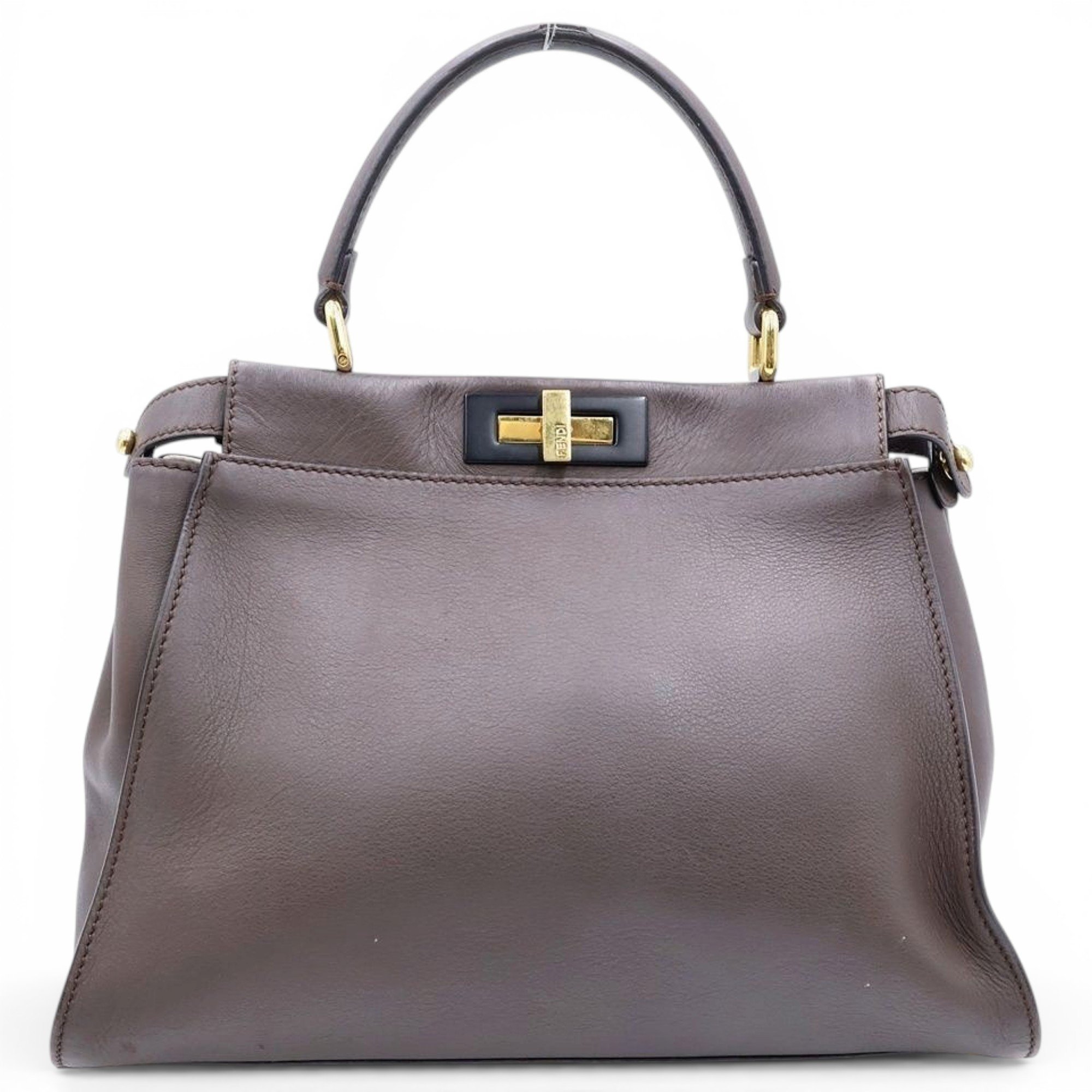 Peekaboo leather handbag