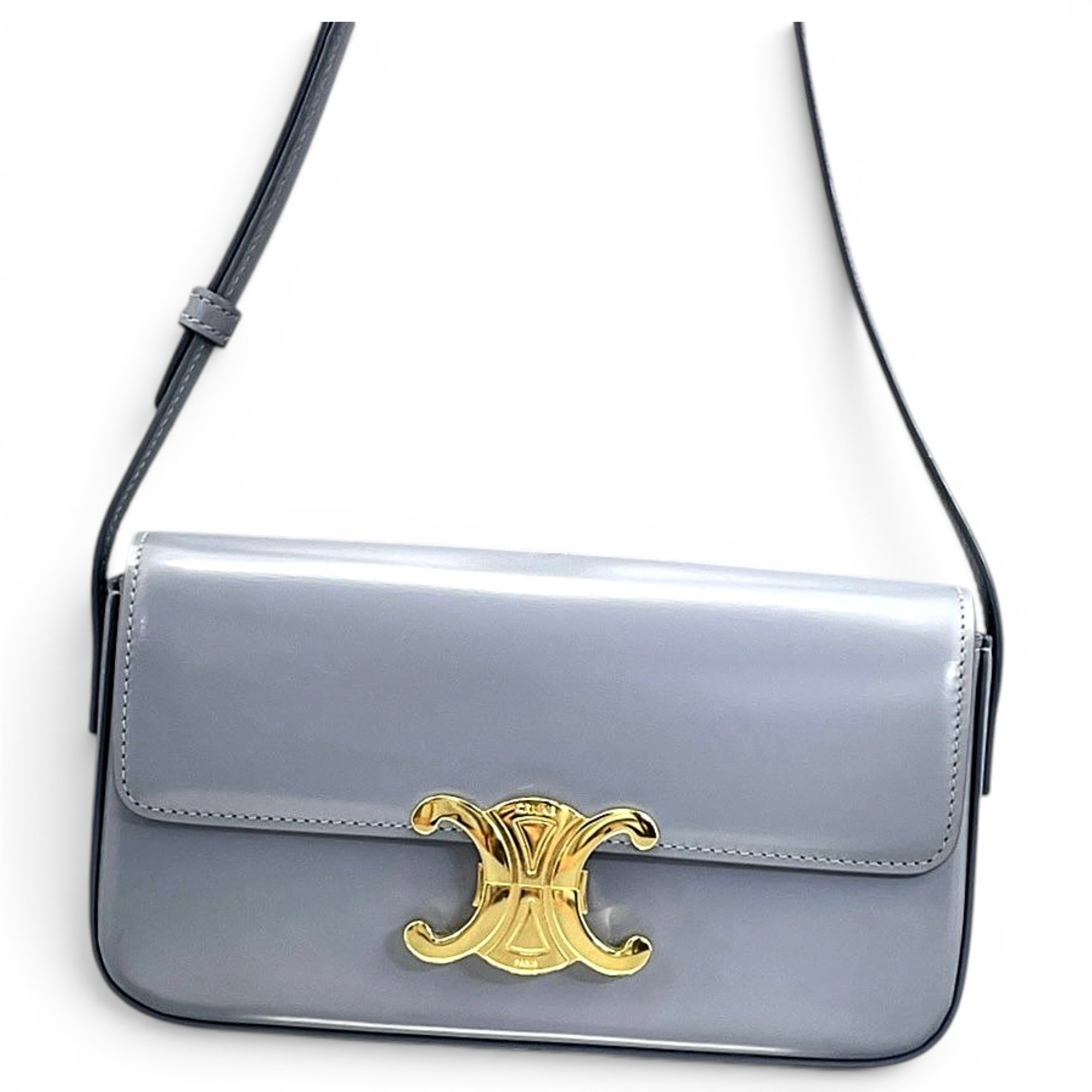 Triomphe Long leather handbag
