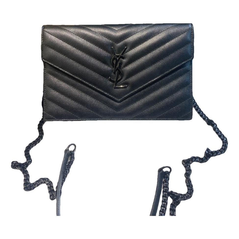 Portefeuille enveloppe leather handbag