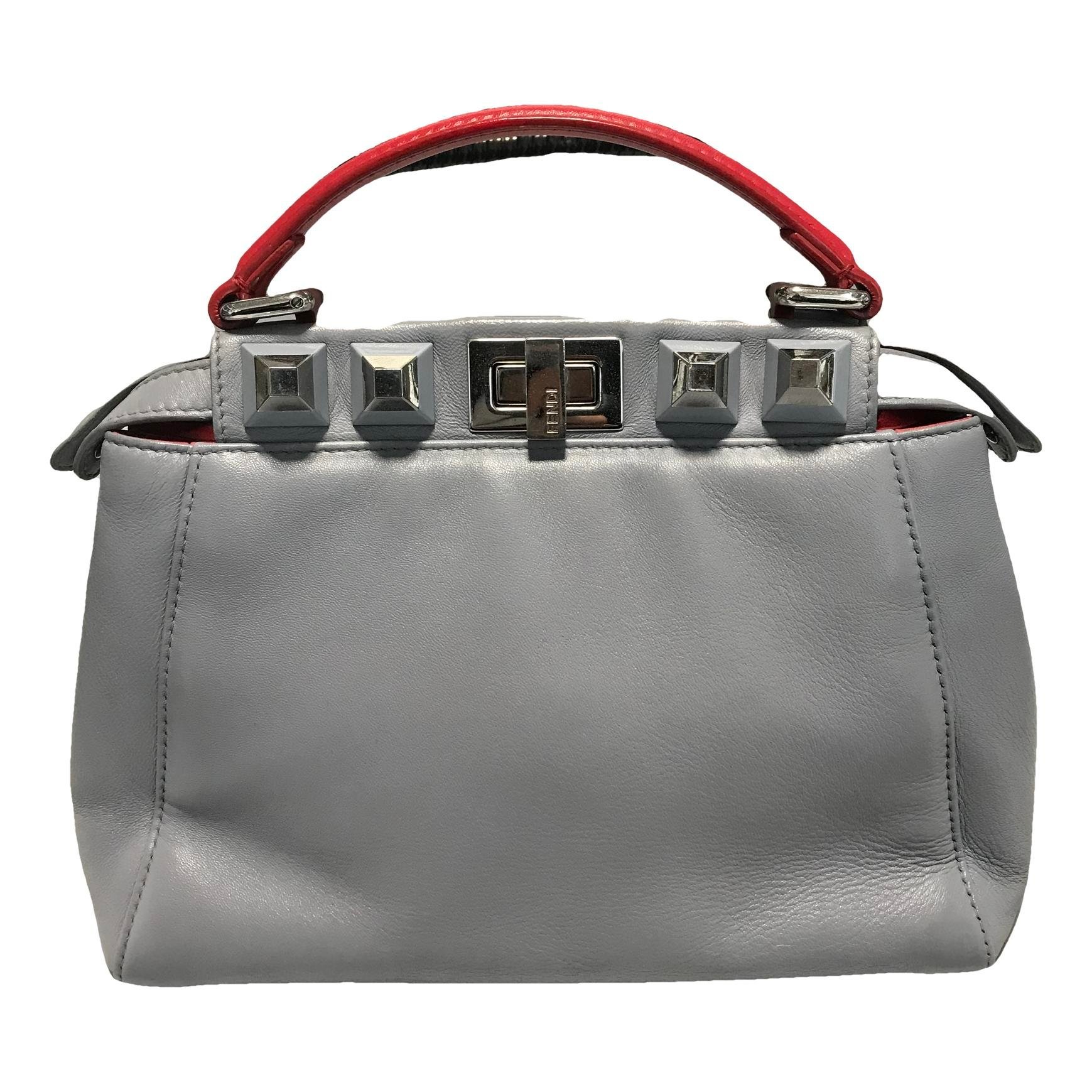 Peekaboo leather handbag