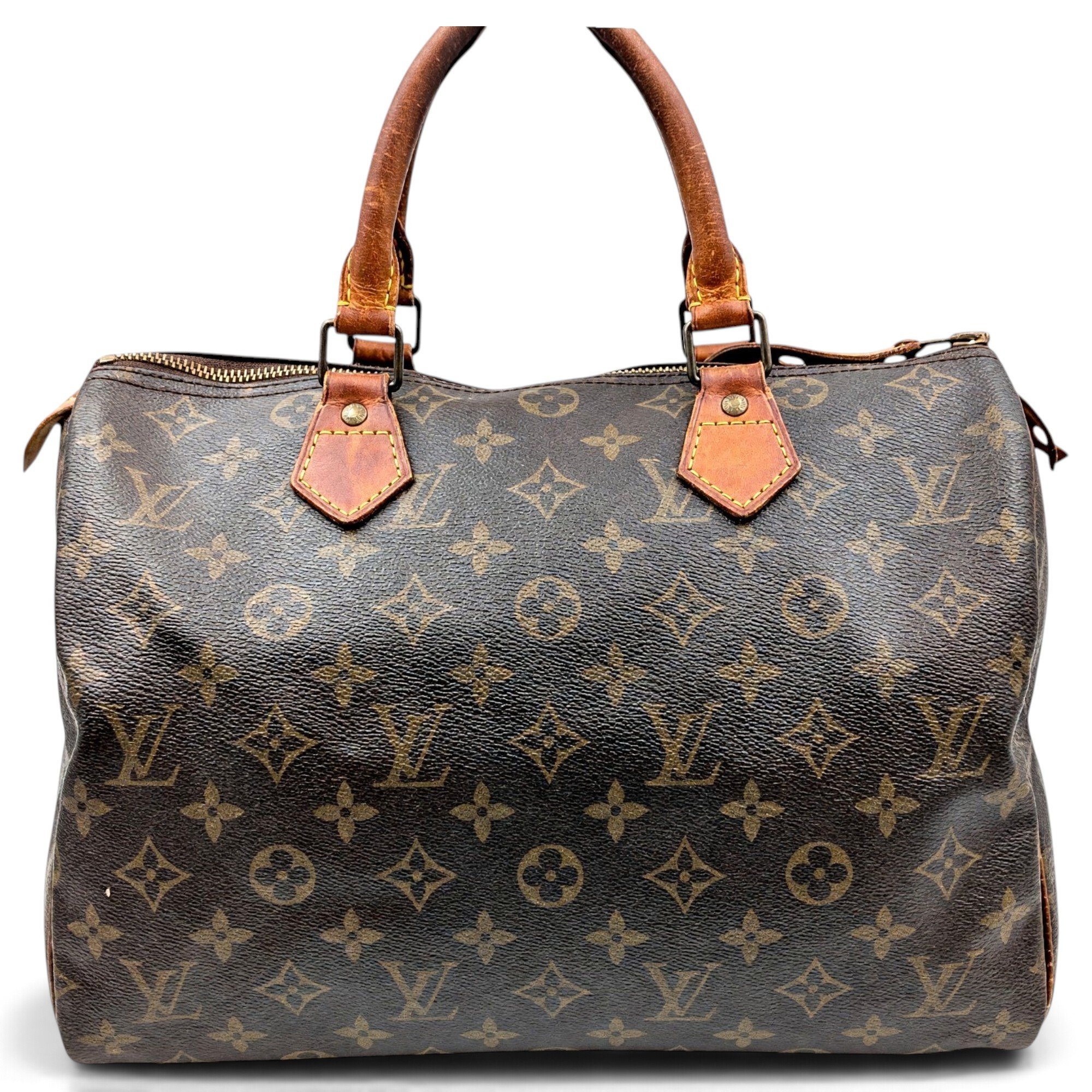 Speedy leather handbag