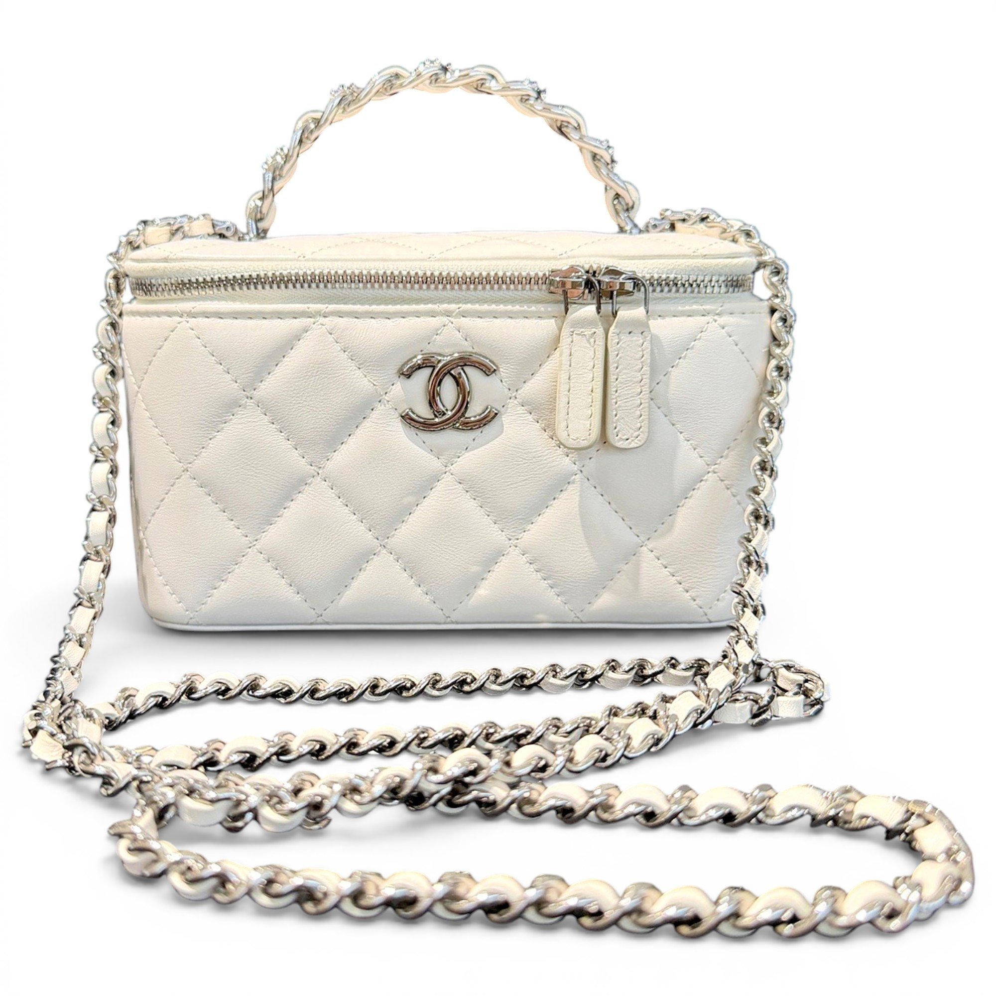 Trendy CC Vanity leather handbag