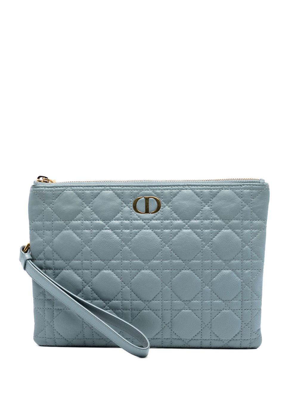 2023 Medium Calfskin Cannage Caro Daily Pouch clutch bag