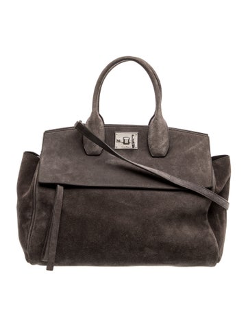 Ferragamo Suede Studio Soft Large