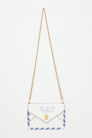 Balmain Leather B Envelope Bag