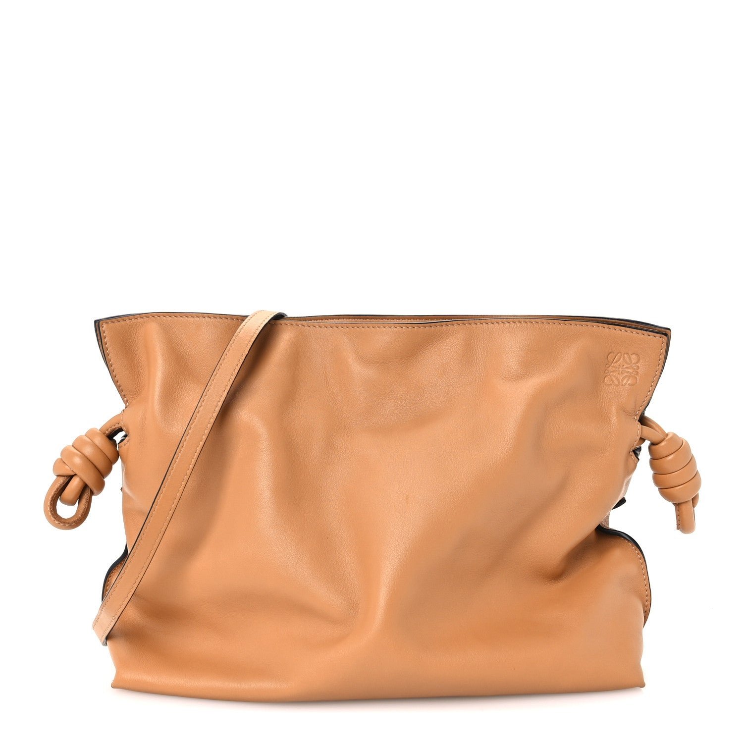 Loewe Nappa Medium Flamenco Knot Bag Warm Desert