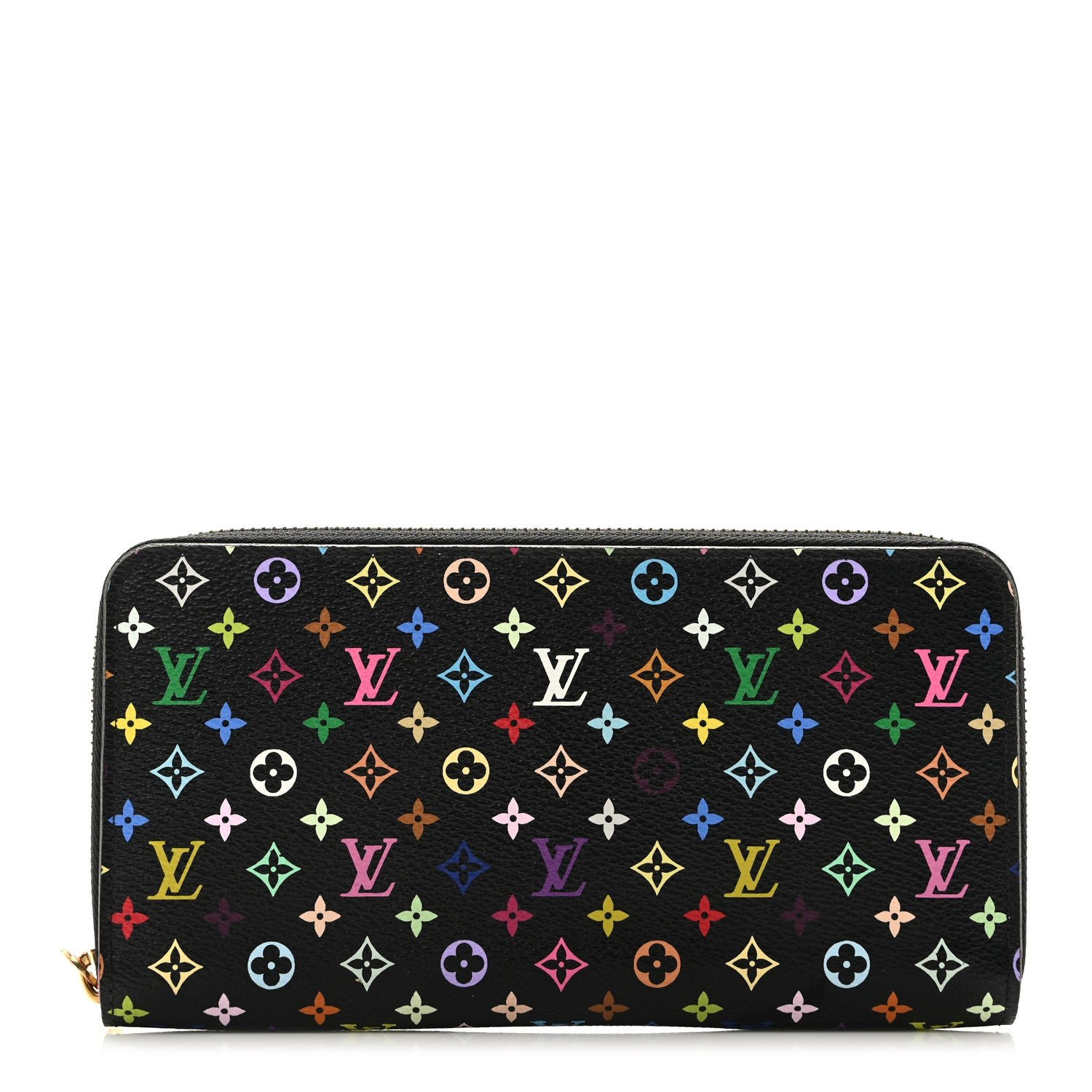 Louis Vuitton Monogram Multicolor Zippy Wallet Black Grenade