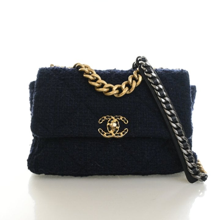 Chanel Large Tweed 19 Flap Bag