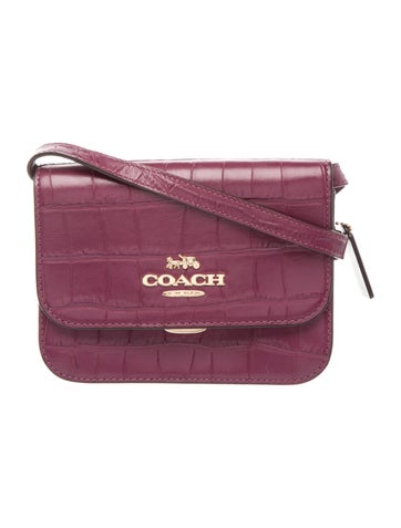 Embossed Leather Crossbody Bag