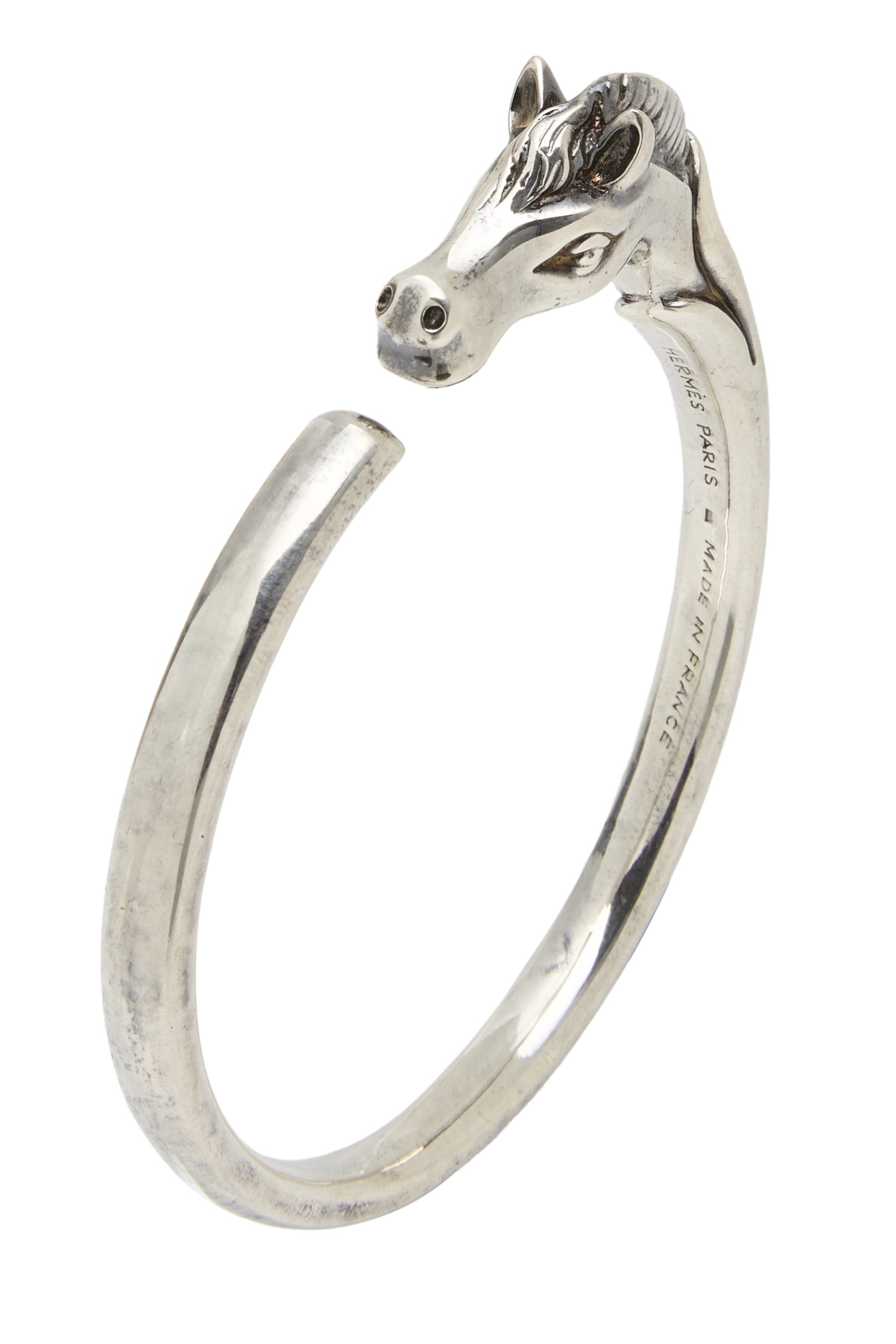 Silver Horse Head Bracelet