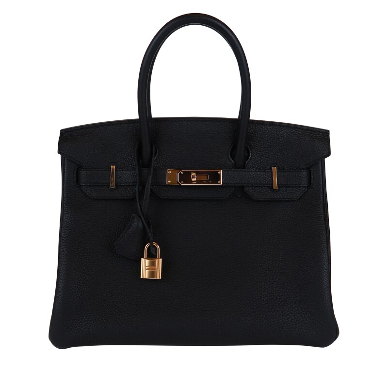 Black Togo Birkin 30 Rose Gold Hardware, 2020