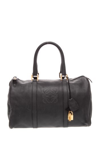 Leather Top Handle Bag