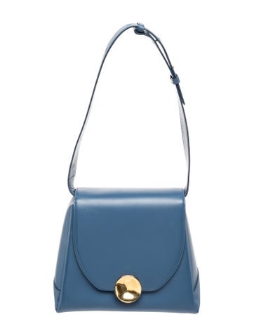 Jil Sander Leather Victor Shoulder Bag Small