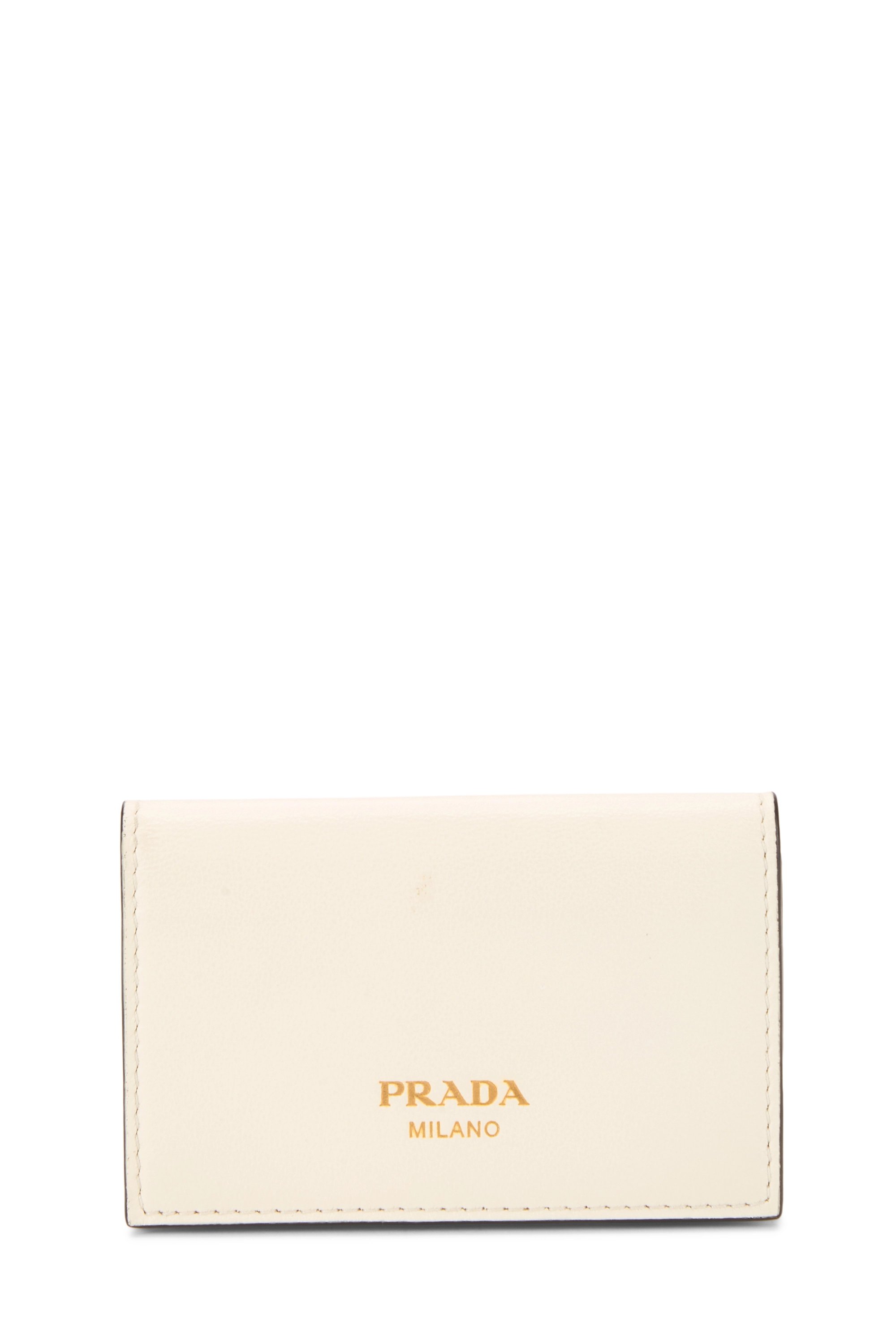 White Leather Card Case