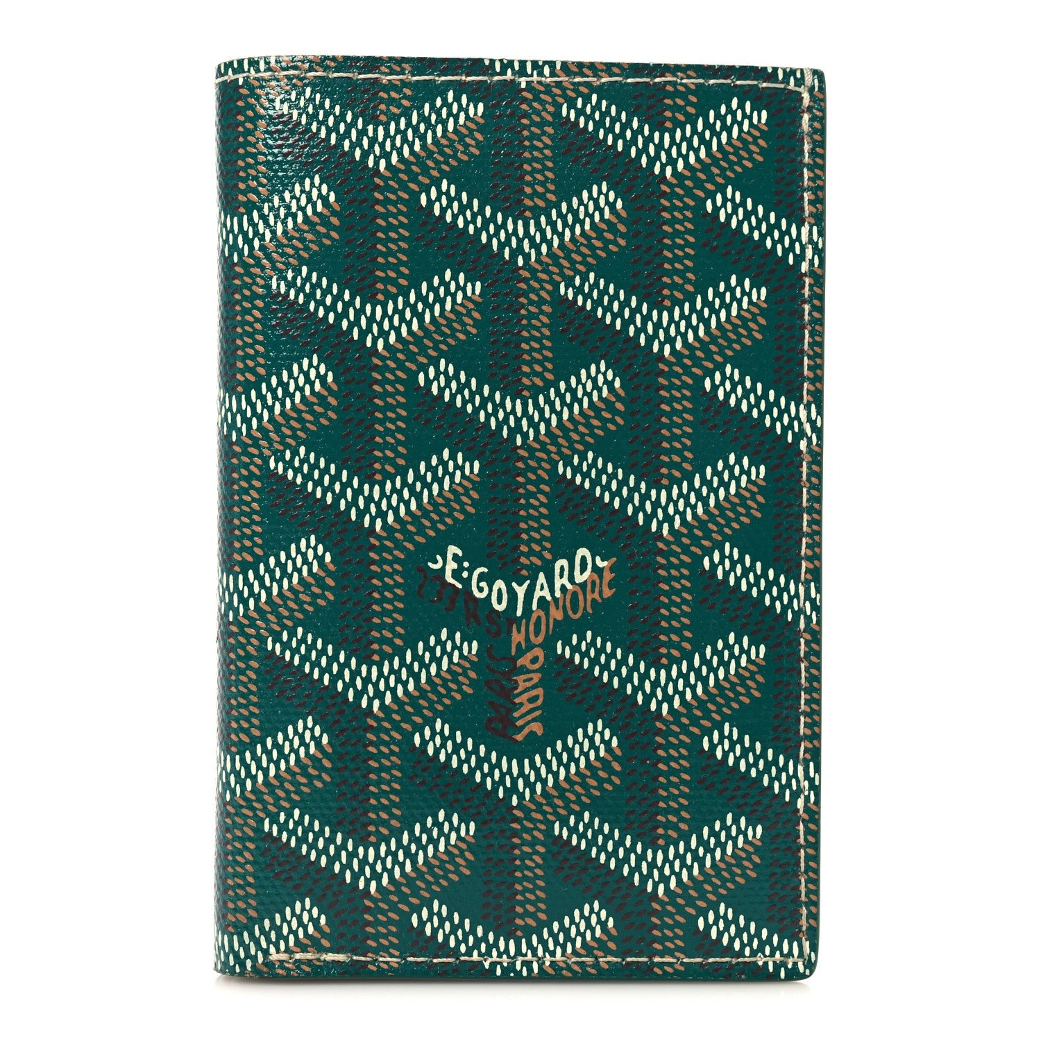 Goyard Goyardine Saint Pierre Card Holder Green