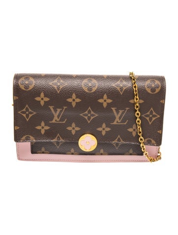 LV Monogram Flores Wallet on Chain