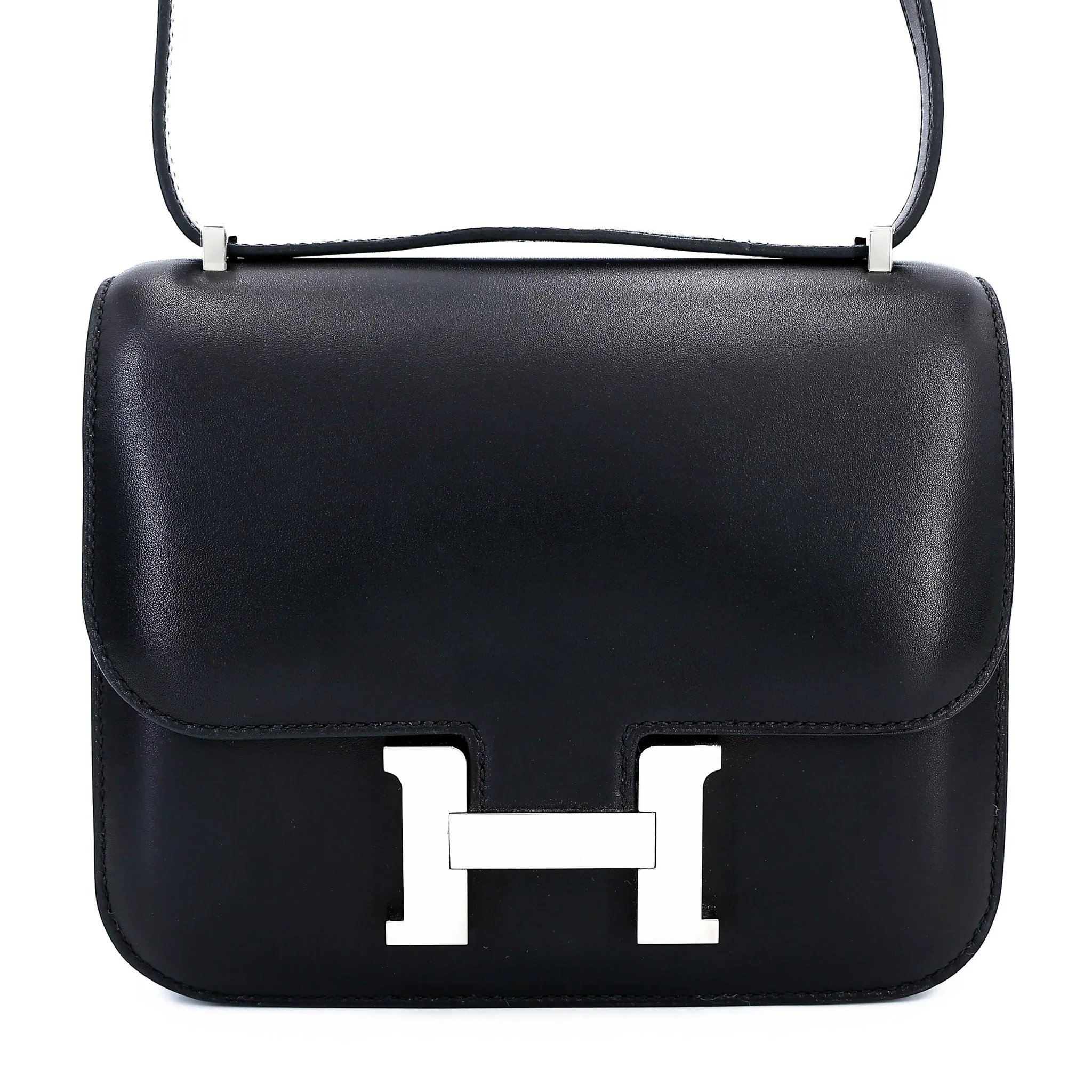 Hermes Constance Mini Noir (89) Evercolor Palladium hardware A (2017)