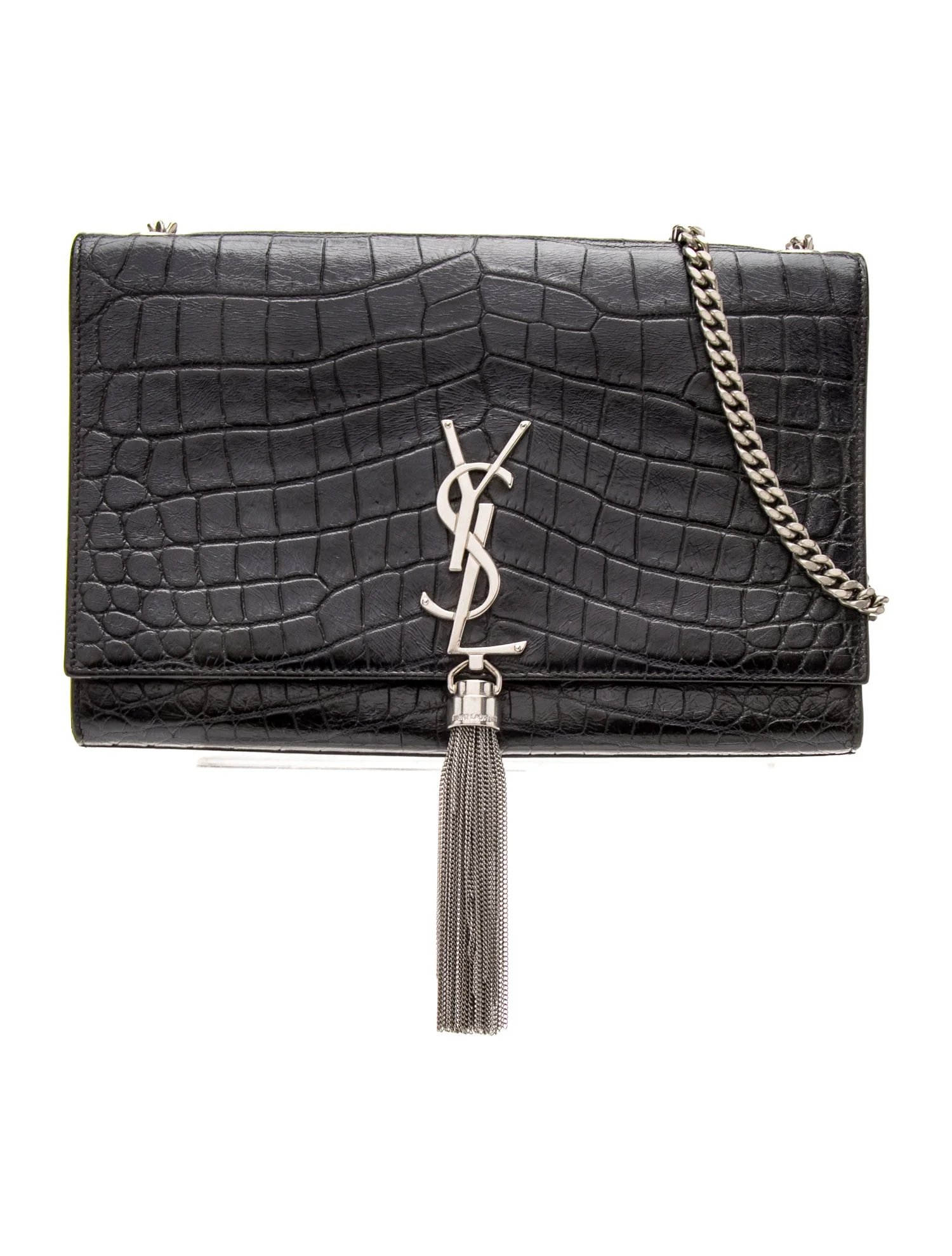 Embossed Leather Crossbody Bag