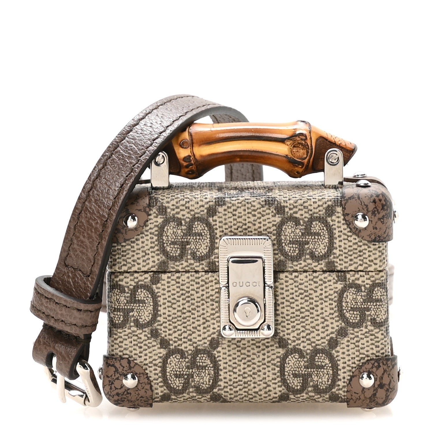 Gucci GG Supreme Monogram AirPods Pro Case Beige Ebony