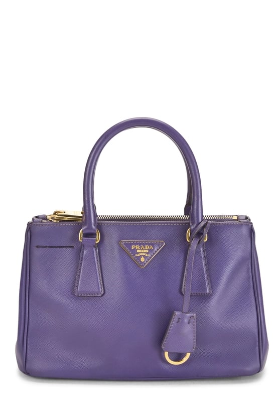 Purple Saffiano Executive Tote Small