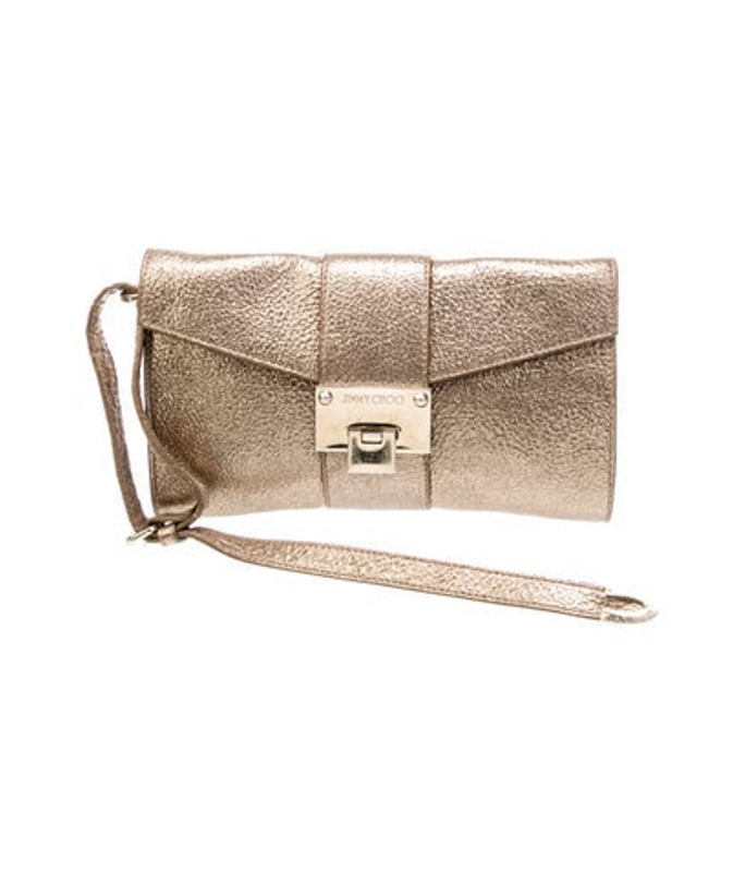 Jimmy Choo Choo Leather Clutch