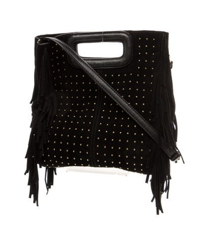 Maje Suede Top Handle Bag