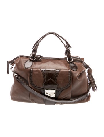 Leather Top Handle Bag