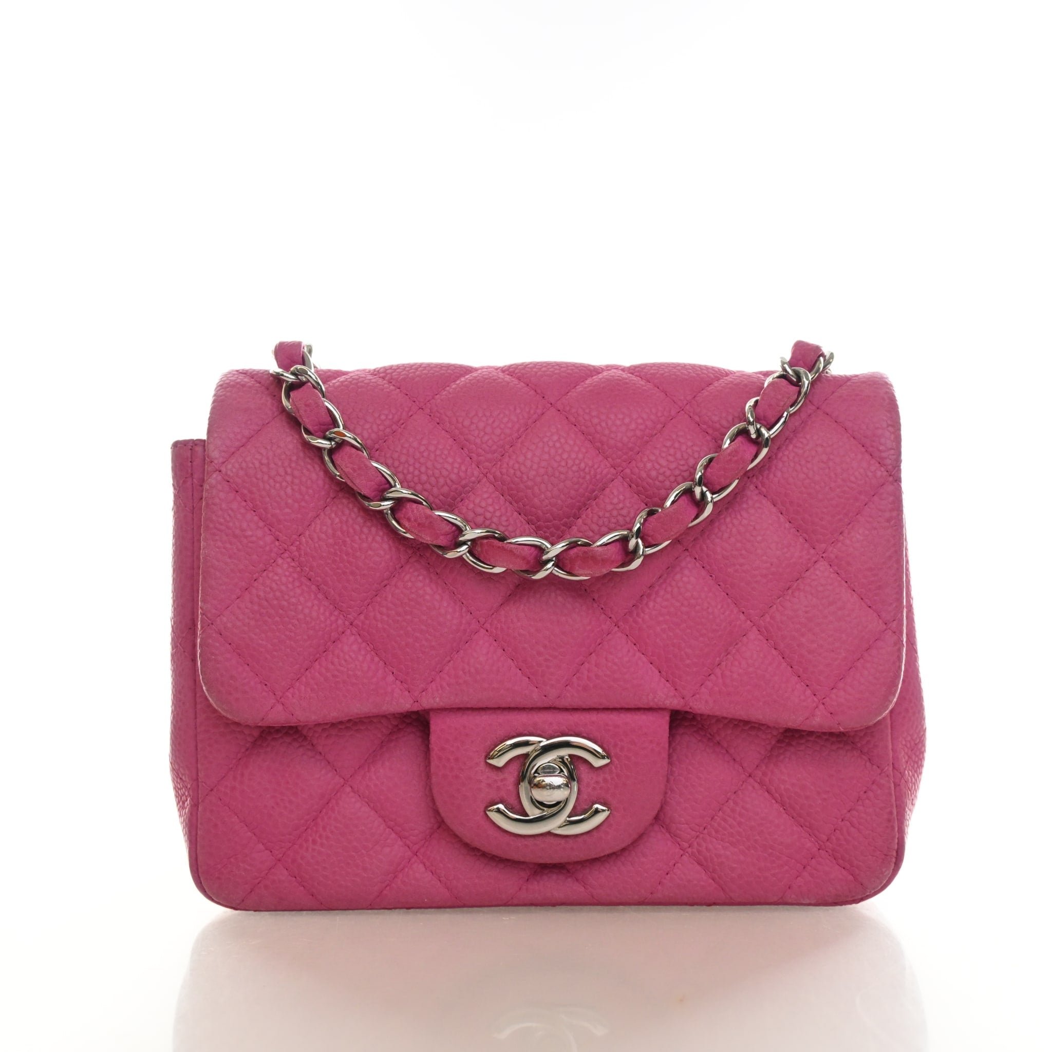 Chanel Mini Caviar Square Classic Flap Bag