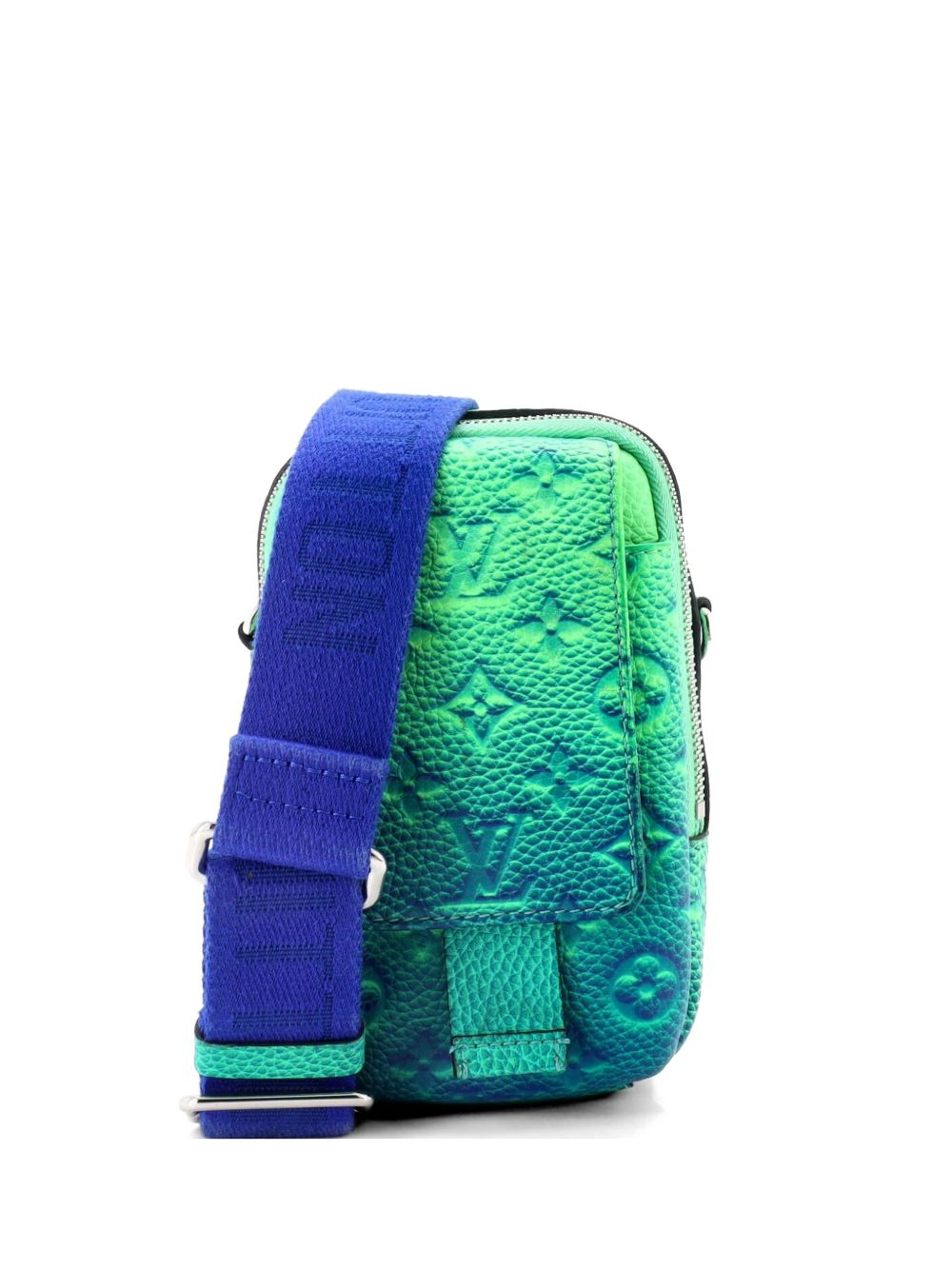 Double Phone Pouch Limited Edition Illusion Monogram Taurillon Leather crossbody bag