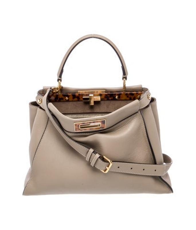 Fendi Leather Peekaboo Small