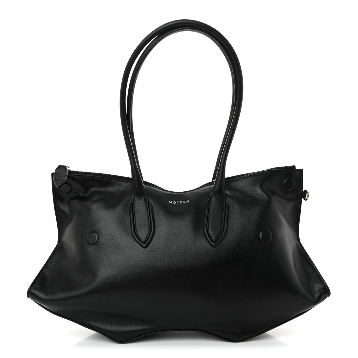 Alexander McQueen Alexander McQueen Calfskin The Manta Bag Black