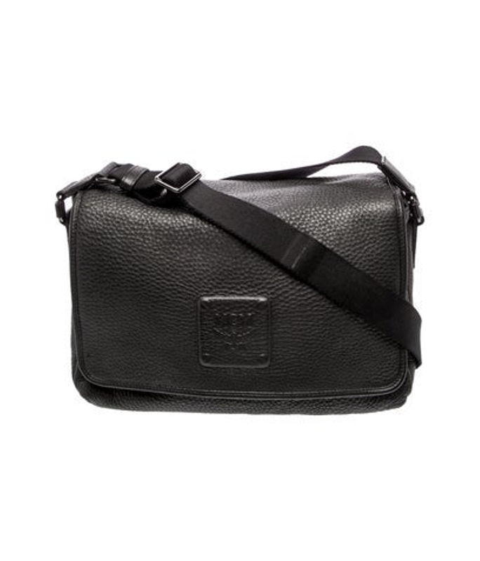 MCM Leather Messenger Bag