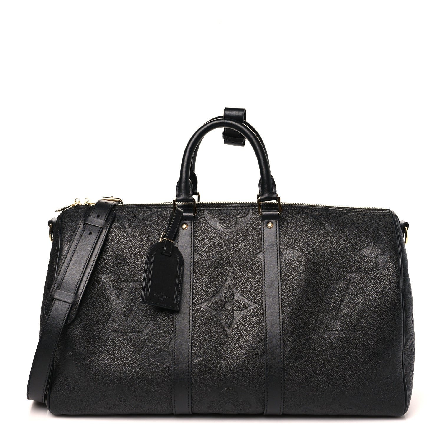 Louis Vuitton Empreinte Monogram Giant Keepall Bandouliere 45 Black