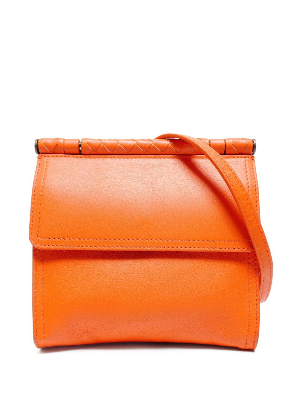 2000s Intrecciato leather shoulder bag